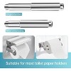 Ridstar Universal Stainless Steel Bathroom Toilet Paper Holder-Silver - 3 of 4