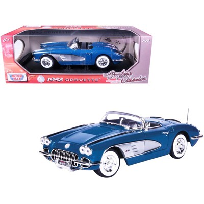 1958 Chevrolet Corvette Turquoise Timeless Classics 1/18 Diecast