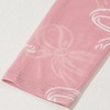 Amaryllis Women’s Sheer Mesh Long Sleeve Top with Allover Bow Print Lightweight Fitted Design Layering Piece - 4 of 4