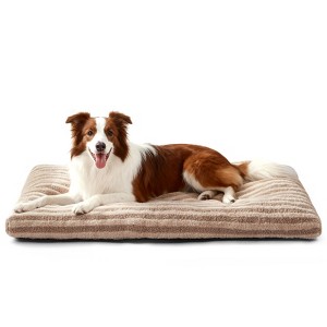 JOEJOY  Super Soft Calming Pet Bed, Reversible Plush Mat with Anti-Slip Base, Comfortable Pad for Dog Crate & Furniture Protection - 1 of 4