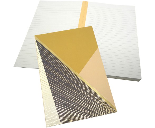 Green Inspired&#153; Lined Journal Hardcover Geo Burst - Purple & Gold