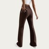 Anna-Kaci Women's Soft Ribbed Knit Lounge Pants with Flared Leg Silhouette and Comfortable High Waist Fit for Everyday Comfort - 4 of 4