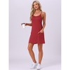 INSPIRE CHIC Women's Sleeveless Racerback Chemise Night Shirts with Pockets - 3 of 4