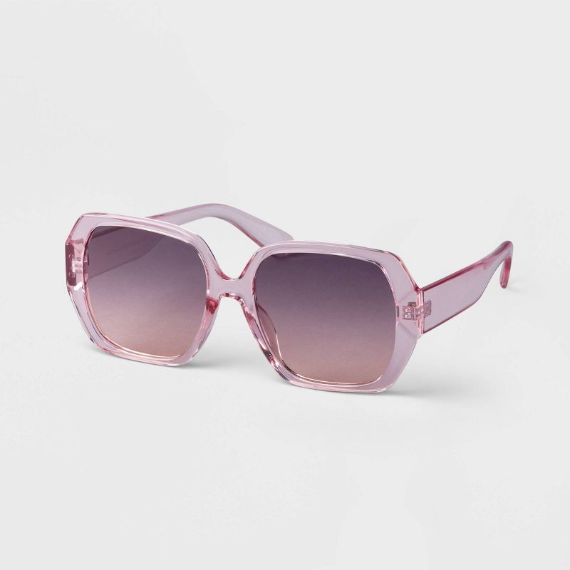 Women&#39;s Angular Butterfly Sunglasses - A New Day&#8482; Pink, 2 of 3