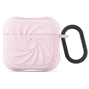 BONGEEK AirPods 4th Generation Case, Sleek Vortex Design Liquid Silicone Cover Anti-Scratch, 2X MIL-STD Drop Protection for AirPods 4 Case -Pink - 1 of 4