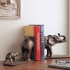 SPI Home Wildlife-Themed Elephant and Baby Bookends Pair - 2 of 2