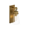 Wentworth Glass Wall Sconce - Elegant Dimmable Lighting, 1 Bulb, 60W, Nautical Style - 2 of 4