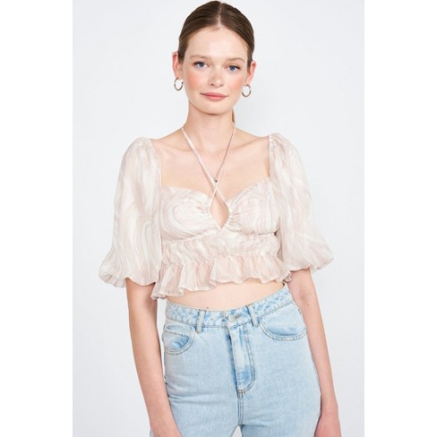 full sleeve crop top (WHITE)_557