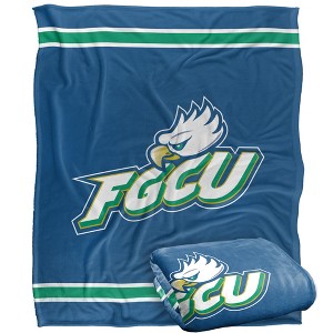 Florida Gulf Coast University Primary Logo Silky Touch Blanket White 50x60 - 1 of 4
