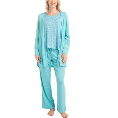 MUK LUKS Womens The Anything 3 Piece Pajama Set