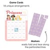 Big Dot of Happiness Princess Bingo Cards and Markers, Princess Birthday Party Bingo Game Activity for Kids - Set of 18 - 2 of 4