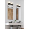 Lawson 2-Bulb Dimmable Vanity Light - Modern Steel Fixture for Bathroom, 17" Wide - 3 of 4