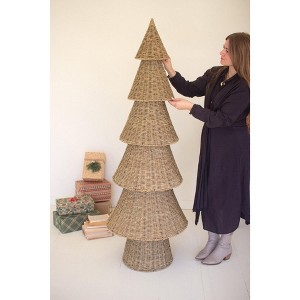 Kalalou Handcrafted Wild Vetch Vine Christmas Tree – Farmhouse Holiday Accent - 1 of 4