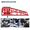 2PCS Hydraulic Car Ramps, 5T/11000Lb Heavy Duty Auto Service Ramps with 9.4" -13.3" Adjustable Lifting Height, Low Profile Car Lift - 2 of 4