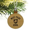 US Military Academy Black Knights Mini Small Tiny Wood Christmas Tree Holiday Ornament - 3 of 4