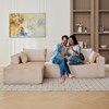 KTMBDW 110” Modular Sectional Sofa with Deep Seat, Modern Modular L-Shape Sofa Couch with Chaise, Upholstered Couches for Living Room, Bedroom - 2 of 4