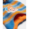Blippi Toddler Boys' Winter Hat Set: 3 Piece Fleece Lined Ear Flap Beanie and 2 Pairs of Mittens - 4 of 4
