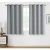 Kate Aurora Chic Living 100% Max Blackout Trellis Thermal Curtains - 2 of 3