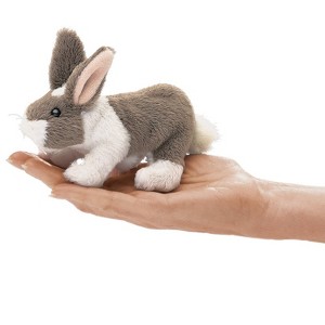 Folkmanis Puppets Mini Bunny Rabbit Finger Puppet 2727 - 1 of 2