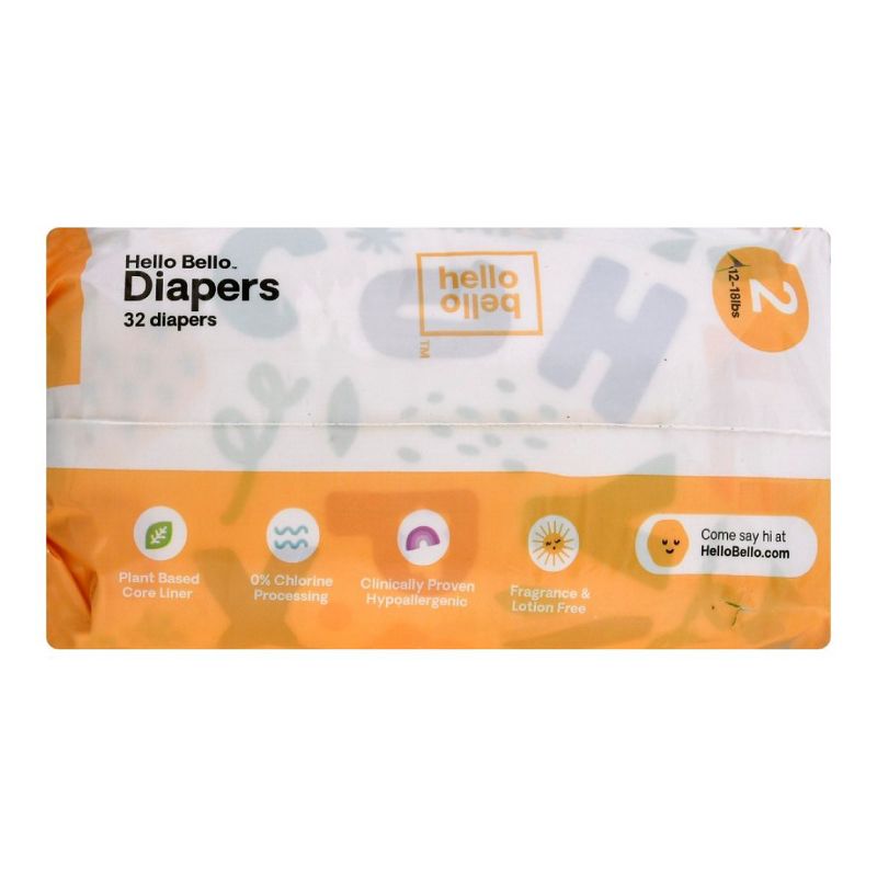 Hello Bello Diapers Size 2 Alphabet Soup Design - 32 ct, 4 of 6