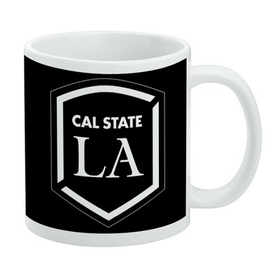 California State University Los Angeles Secondary Logo Ceramic Coffee Mug Novelty Gift Mugs for Coffee Tea and Hot Drinks 11oz White