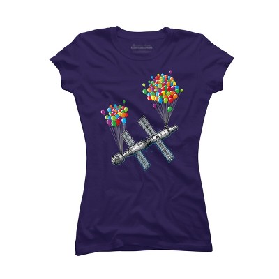Junior's Design By Humans The Magic of satellites By Raxarts T-Shirt