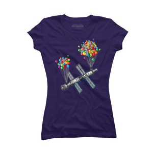 Junior's Design By Humans The Magic of satellites By Raxarts T-Shirt - 1 of 3