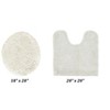 Edge Bath Rug 100% Premium Cotton Ultra-soft Water Absorbent Tufted Solid Reversible 2 Piece Bathroom Rug Set For Machine Washable Bathmat - 2 of 4