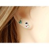 Sterling Silver Christmas Trio - Festive Tree, Stocking and Snowman Studs for Holiday Gifting - 4 of 4