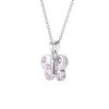 Girls' Fluttering Butterfly Sterling Silver Necklace - In Season Jewelry - 2 of 4