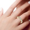 Pompeii3 2Ct Pear Shape Bezel Diamond Eternity Wedding Ring 14kGold or Platinum Lab Created - 3 of 4