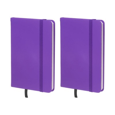 Unique Bargains Hardcover A6 Lined Office Writing Journal Notebook 160 Pages 2 Pcs