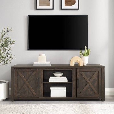 Gordon 58" Dark Walnut Rustic TV Stand