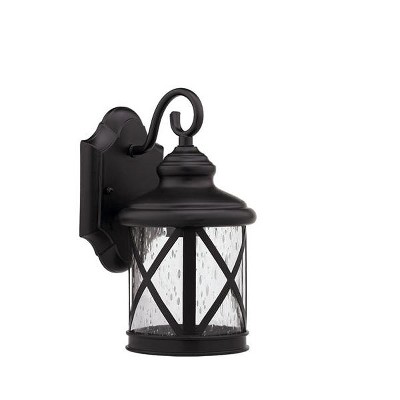 Chloe Lighting Milania Adora Transitional 1 Light Rubbed Bronze Outdoor Wall Sconce 11" Height