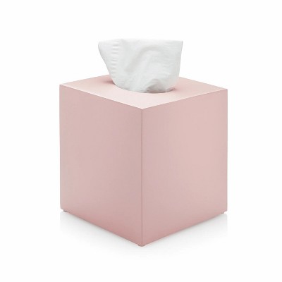 LunaLulinlk Blush Pink Square Tissue Box Cover