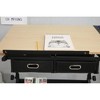 Runesay Adjustable White Drawing Drafting Table Desk with 2 Drawers and Stool - 3 of 4