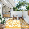 Lahome Outdoor Plastic Straw Rug-Waterproof Reversible Mat for Patio,Balcony,Deck,Backyard,Beach - 4 of 4