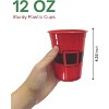 4E's Novelty 16 oz Christmas Cups for Party - 50 Pack Christmas Party Disposable Plastic Cups with Santa & Humorous Quotes Bulk & Holiday Cups - 3 of 4