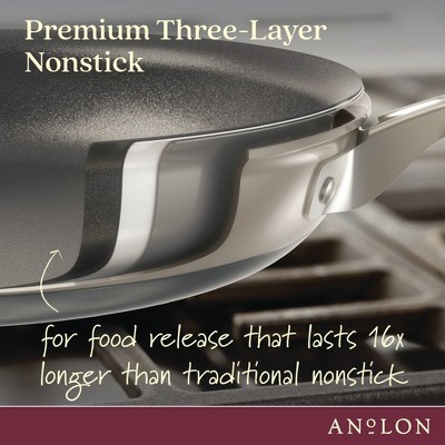 Silver 10-Piece Nonstick Aluminum Cookware Set with Glass Lids