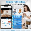 Automatic Cat Dog Feeder with 2K Camera, WiFi Food Dispenser with Night Vision, Large Capacity - 4 of 4
