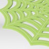 Halloween Spiderweb Charger Placemat Green - Hyde and EEK! Boutique™: Novelty Shape, Polyester, Spot Clean, 15" - 3 of 3