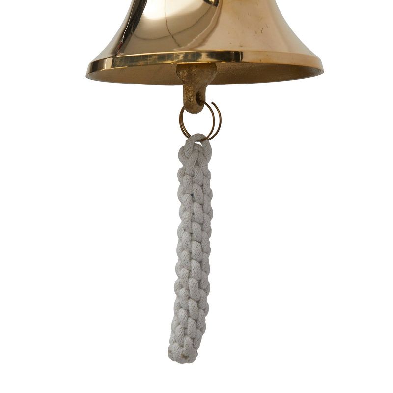 Brass Decorative Bell with Rope Detail - Olivia & May, 4 of 7