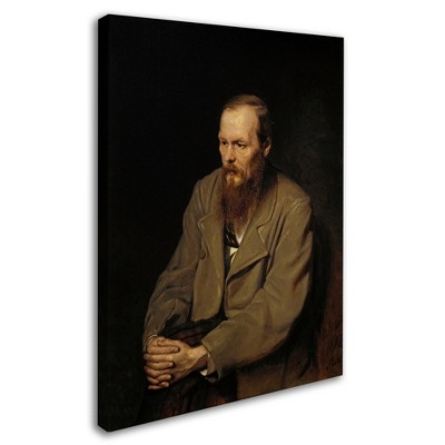 Trademark Fine Art -Vasily Perov 'Portrait Of Fedor Dostoyevsky' Canvas Art