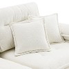 NicBex Convertible Sectional Sofa 4 Seat Tufted Couch Set, L-Shaped Sofa with Cloud Chenille Fabric,Movable Ottoman for Living Room, 3 Colors - 4 of 4