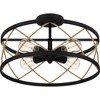 Quoizel Lighting Cedar Park 4 - Light Semi-Flush Mount in  Matte Black - 4 of 4