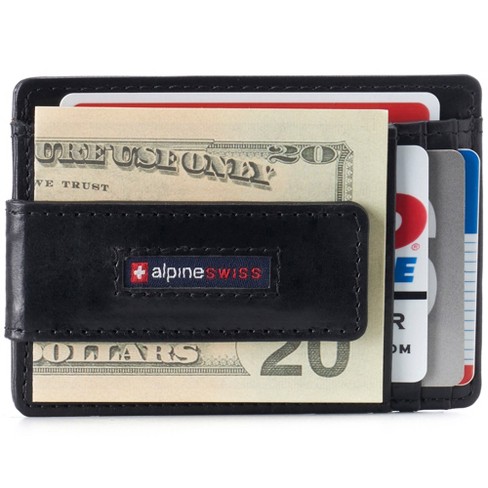 GENUINE LEATHER MAGNETIZED MONEY CLIP WALLET