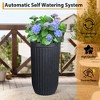 Modern Self Watering Pots for Indoor Outdoor Plants, Large Flower Pot with Water Monitoring Device and Hidden Wheels, Garden Pot - 4 of 4