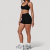 Anna-Kaci Active Women's Scoop Neck Sports Bra with Adjustable Straps and Smooth Stretch Fit - 3 of 4