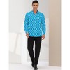 Lars Amadeus Men's Polka Dots Long Sleeves Dress Button Down Shirt - 3 of 4