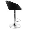 Elama 2 Piece Adjustable Faux Leather Bar Stool Set - 3 of 4